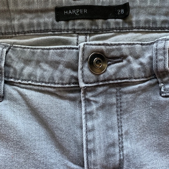 Harper Gray Washed Ripped Jeans - Picture 2 of 5